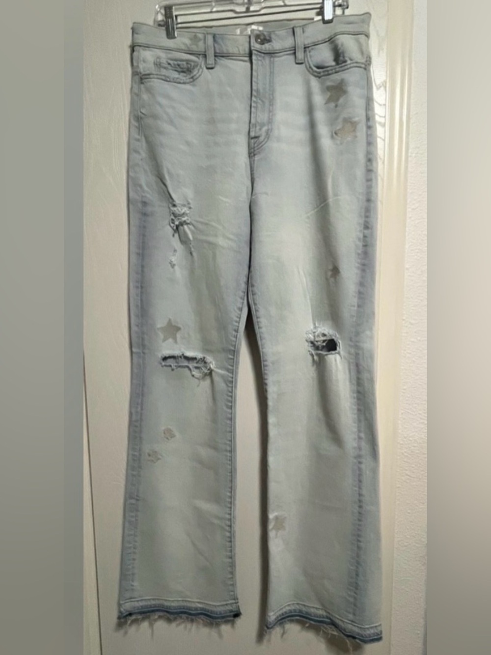 7 FOR ALL MANKIND $188 Easy Boot Beauty Denim Soft Jeans Size 31 NWT with Stars!